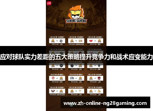 应对球队实力差距的五大策略提升竞争力和战术应变能力